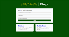 Desktop Screenshot of academics.skidmore.edu